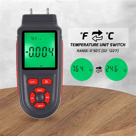 Snapklik Manometer Professional Manometer Gas Pressure Tester