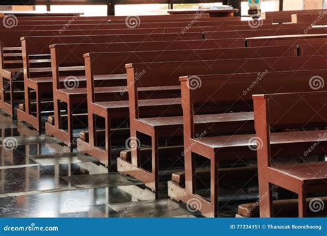 Wooden Church Pews In Church Stock Image Image Of Hymns Belief