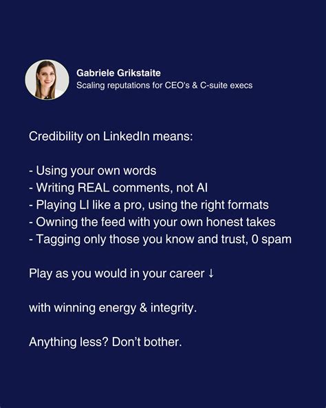 Gabriele Grikstaite on LinkedIn: 5 LinkedIn habits that make you look