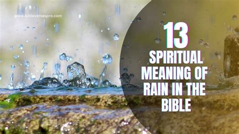 Rain Symbolism In The Bible