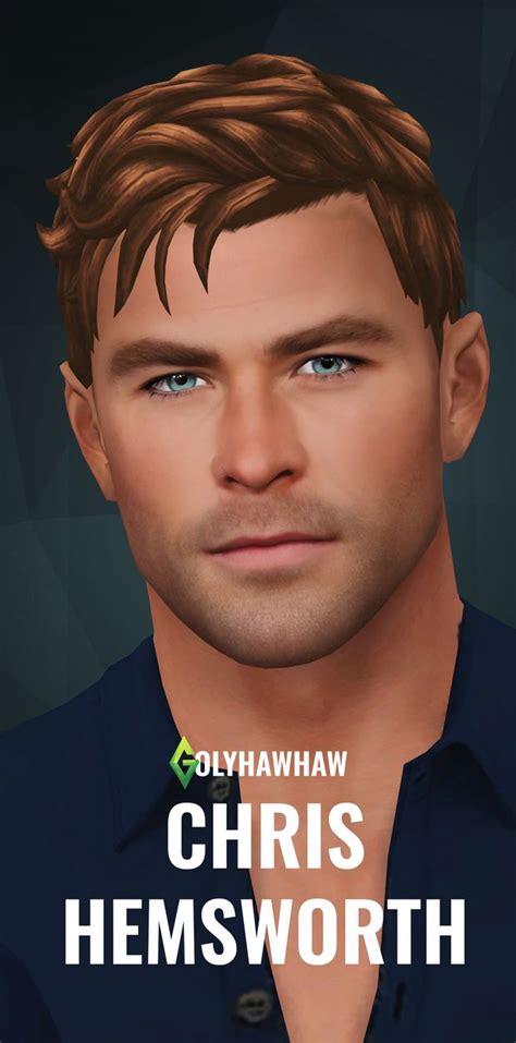 Chris Hemsworth Sim Golyhawhaw Sims Characters Chris Hemsworth