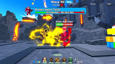 Roblox Ttd Endless Mode Golden Future Large Clockman Vs Wave Boss