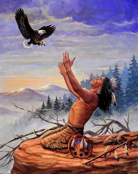 Calling Great Spirit Painting By Ed Breeding Fine Art America