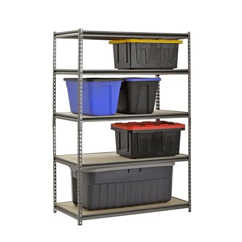 Muscle Rack Tier Boltless Steel Garage Storage Shelving Unit In