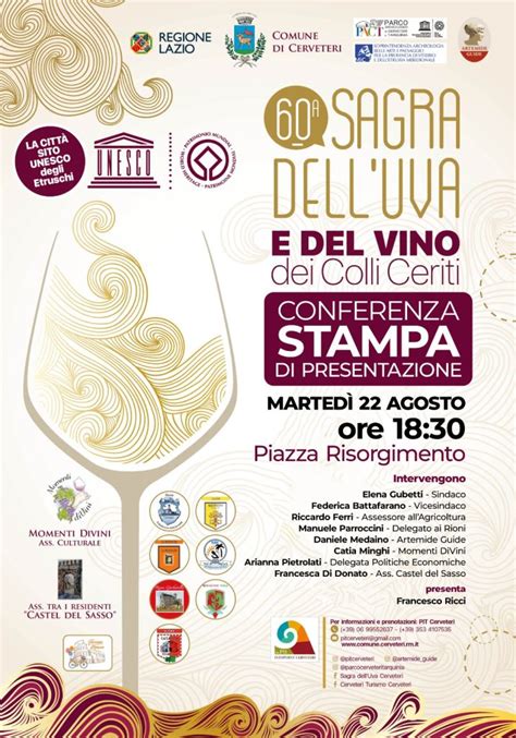 Domani La Presentazione Della 60esima Sagra DellUva E Del Vino