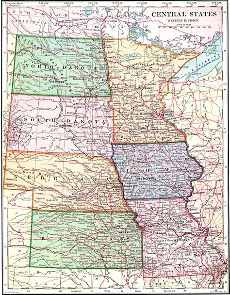 Midwest Usa Wall Map Ph