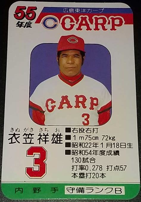 【やや傷や汚れあり】タカラプロ野球カードゲーム昭和55年度広島東洋カープ 衣笠祥雄の落札情報詳細 ヤフオク落札価格検索 オークフリー