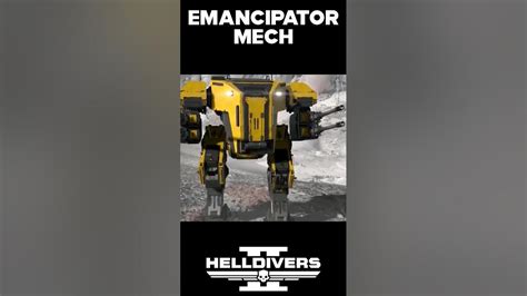 Helldivers 2 New Emancipator Mech Leaked Gameplay New Vehicle Youtube