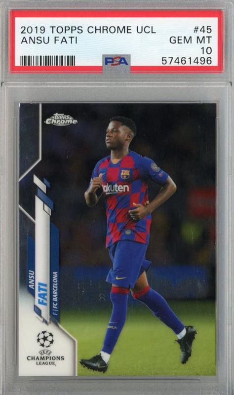 Mint Topps Chrome Uefa Champions League Ansu