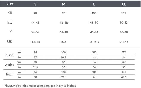 men clothing size guide – harlan holden global