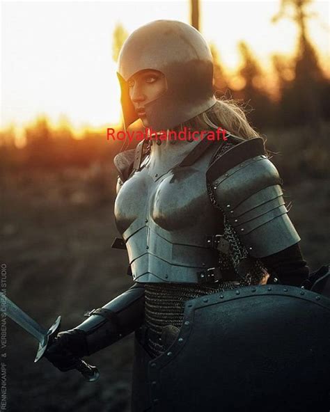 Medieval Woman Lady Armor With Armor Female Knight Warrior - Etsy