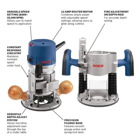 Bosch Evspk In Corded Peak Variable Speed Plunge And