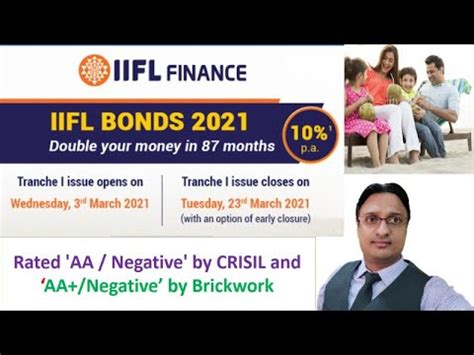 IIFL Bonds NCD 2021 10 Return AA Rating 2021 YouTube