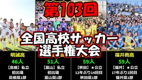 【第103回全国高校サッカー選手権】代表48校の所属リーグと部員数ランキング（独自調査） │ Fussball Leute