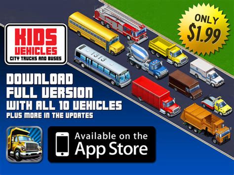 App Shopper Kids Vehicles City Trucks And Buses Hd Lite Education