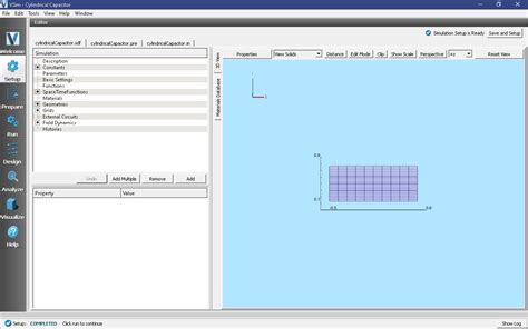 Cylindrical Capacitor (cylindricalCapacitor.sdf) — v12.0.1