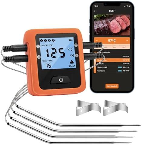 Thermopro Tp Bluetooth Meat Thermometer With Temperature Probes