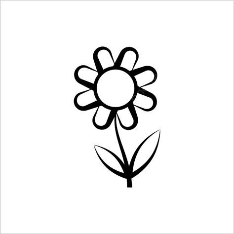 Abstract Flower Pattern Vector Art PNG Flower Icon Abstract Black And