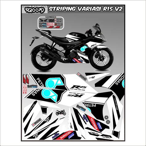 Striping Sticker Decal Yamaha R15 V2 Variation Striping Sticker