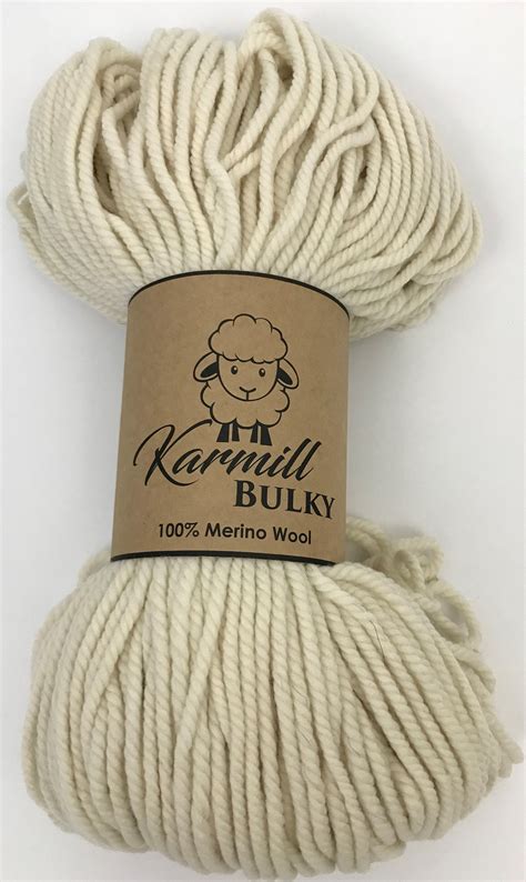 100% Merino Wool - Super Bulky Weight - Hank 200 Grams - Super Chunky ...