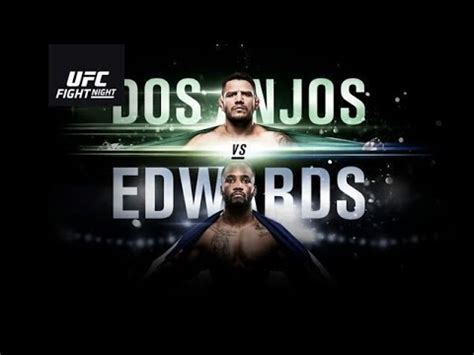 Ufc On Espn Dos Anjos Vs Edwards Predictions Youtube