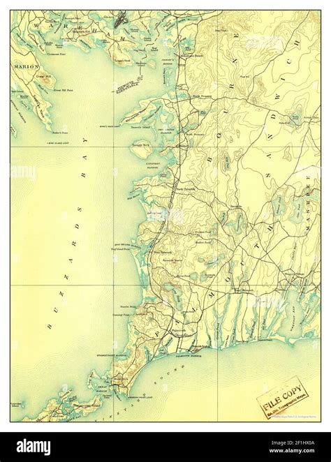 Map of falmouth massachusetts Cut Out Stock Images & Pictures - Alamy