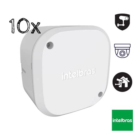 Kit 10 Caixas de Passagem Câmera cftv vbox 1100 Intelbras no Shoptime