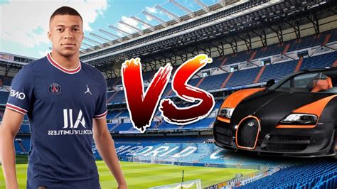 Mbappe 💪🏼👁vs👁💪🏼bugatti Football Vs Bugatti ⚽️vs🚘 Youtube