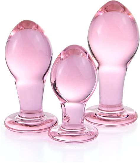 Plug Anal En Verre Solide En Forme D Ampoule En Cristal Clair Anus Plug Anal étiré Pour Femmes