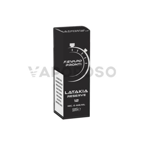 Latakia Reserve T Svapo Liquido Pronto 10ml Vaporoso