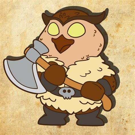 Art The Owlbear Barbarian Rdnd