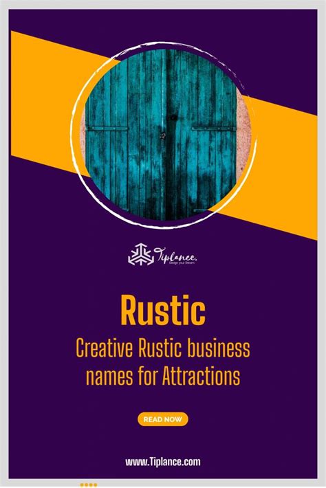 Creative Rustic Business Name Tiplance