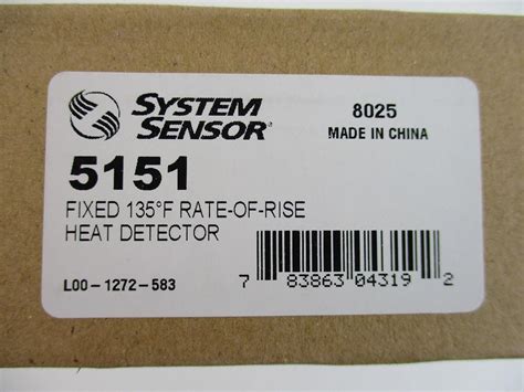 Buy System Sensor Fixed Rate Of Rise Heat Detector Online At