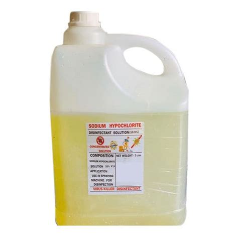 Sodium Hypochlorite 5 Liter Pack At Rs 12 Kg NaOCl In Ludhiana ID