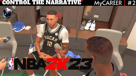 Nba 2k23 Ps5 Gameplay Walkthrough Control The Narrative Mycareer 2 Youtube