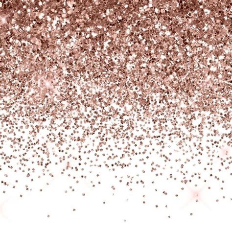 Rose Gold Sparkle Glitter Fading Border Rose Gold Sparkle Gold