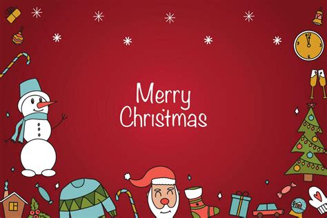 Merry Christmas Holiday Banner Vector Illustration Vector 29099934 Vector Art At Vecteezy