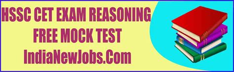 HSSC CET Reasoning Mock Test 01