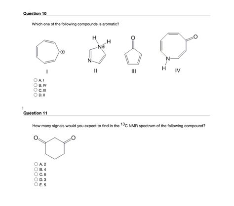 Solved Question Which One Of The Following Compounds Is Chegg