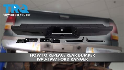 How To Replace Rear Bumper 1993 1997 Ford Ranger Youtube