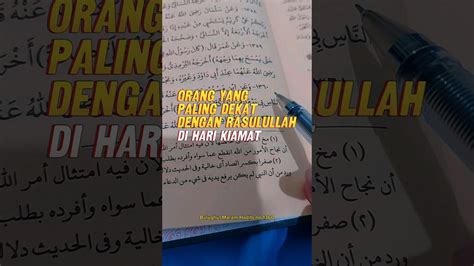 13 Orang Yang Paling Dekat Dengan Nabi Di Hari Kiamat Ngaji Kitab