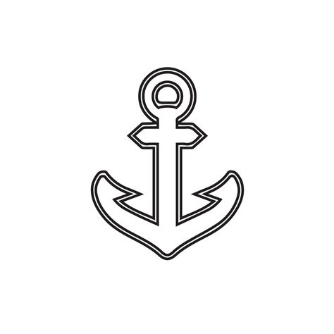 Anchor icon Logo Template vector illustration 10820507 Vector Art at ...