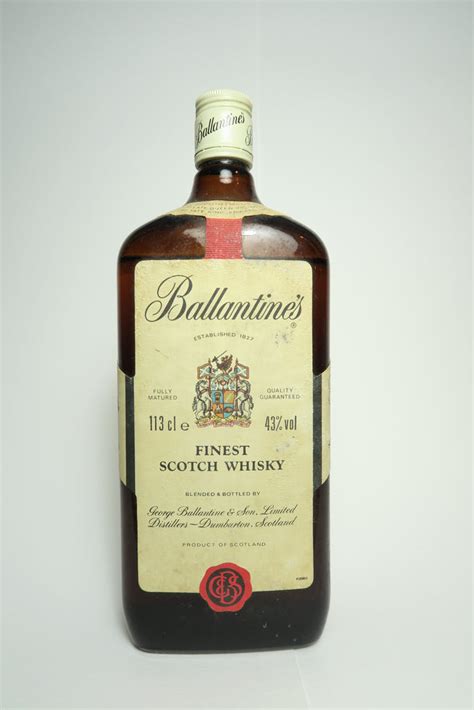 Ballantines Finest Blended Scotch Whisky 1980s 43 113cl Old