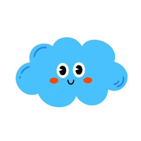 Funny Cloud Cartoon Icon Png