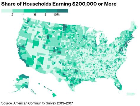 Household Income In The United States Mapped Vivid Maps