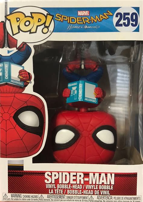 The Spider Man Pop Vinyl Figure Is In Its Box