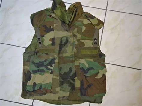 Us Army Usmc Flak Vest Small Woodland Pasgt Body Armor Desert Storm