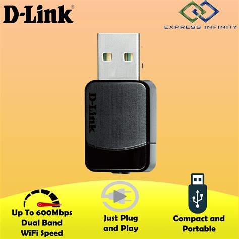 D Link Dlink Dwa Mu Mimo Version Wireless Ac Dual Band Wifi Usb