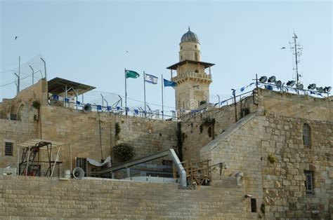 Dawn at the Old East-West Jerusalem Border Editorial Stock Photo - Image of conflict, israeli ...