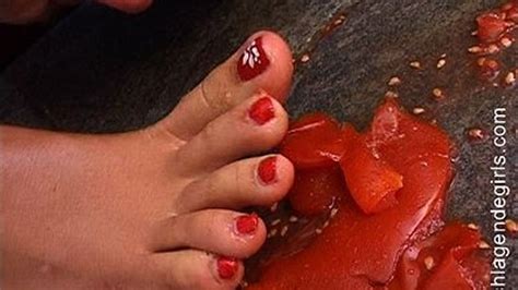 Jolie Is Crushing Tomatoes With Her Sexy Feet Part 1 Mp4 German Girldomination Clips4sale